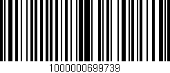 Código de barras (EAN, GTIN, SKU, ISBN): '1000000699739'