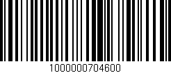 Código de barras (EAN, GTIN, SKU, ISBN): '1000000704600'