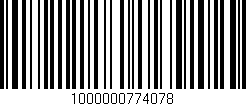 Código de barras (EAN, GTIN, SKU, ISBN): '1000000774078'