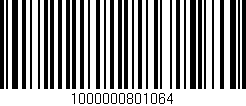 Código de barras (EAN, GTIN, SKU, ISBN): '1000000801064'