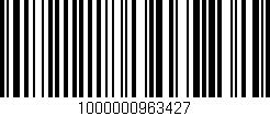 Código de barras (EAN, GTIN, SKU, ISBN): '1000000963427'