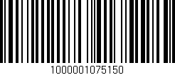 Código de barras (EAN, GTIN, SKU, ISBN): '1000001075150'