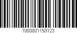Código de barras (EAN, GTIN, SKU, ISBN): '1000001150123'