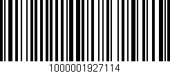 Código de barras (EAN, GTIN, SKU, ISBN): '1000001927114'