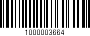 Código de barras (EAN, GTIN, SKU, ISBN): '1000003664'