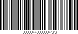 Código de barras (EAN, GTIN, SKU, ISBN): '100000448800004GG'
