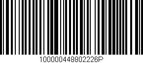 Código de barras (EAN, GTIN, SKU, ISBN): '100000448802226P'