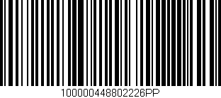 Código de barras (EAN, GTIN, SKU, ISBN): '100000448802226PP'