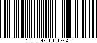 Código de barras (EAN, GTIN, SKU, ISBN): '100000450100004GG'