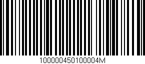 Código de barras (EAN, GTIN, SKU, ISBN): '100000450100004M'