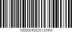 Código de barras (EAN, GTIN, SKU, ISBN): '100000450201334M'