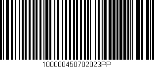 Código de barras (EAN, GTIN, SKU, ISBN): '100000450702023PP'
