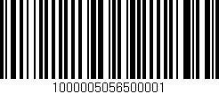 Código de barras (EAN, GTIN, SKU, ISBN): '1000005056500001'