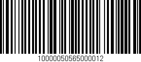 Código de barras (EAN, GTIN, SKU, ISBN): '10000050565000012'