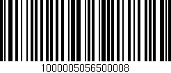 Código de barras (EAN, GTIN, SKU, ISBN): '1000005056500008'