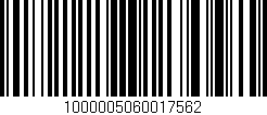 Código de barras (EAN, GTIN, SKU, ISBN): '1000005060017562'