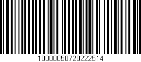 Código de barras (EAN, GTIN, SKU, ISBN): '10000050720222514'