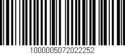 Código de barras (EAN, GTIN, SKU, ISBN): '1000005072022252'