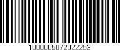 Código de barras (EAN, GTIN, SKU, ISBN): '1000005072022253'