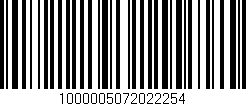 Código de barras (EAN, GTIN, SKU, ISBN): '1000005072022254'
