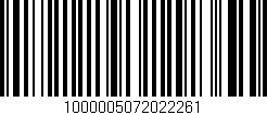 Código de barras (EAN, GTIN, SKU, ISBN): '1000005072022261'