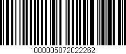 Código de barras (EAN, GTIN, SKU, ISBN): '1000005072022262'