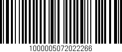 Código de barras (EAN, GTIN, SKU, ISBN): '1000005072022266'