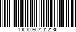 Código de barras (EAN, GTIN, SKU, ISBN): '1000005072022268'