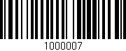 Código de barras (EAN, GTIN, SKU, ISBN): '1000007'