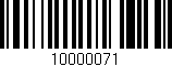 Código de barras (EAN, GTIN, SKU, ISBN): '10000071'