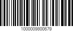 Código de barras (EAN, GTIN, SKU, ISBN): '1000009800679'