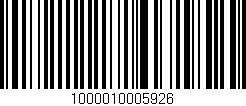 Código de barras (EAN, GTIN, SKU, ISBN): '1000010005926'