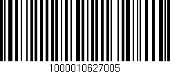 Código de barras (EAN, GTIN, SKU, ISBN): '1000010627005'