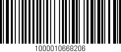 Código de barras (EAN, GTIN, SKU, ISBN): '1000010668206'
