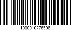 Código de barras (EAN, GTIN, SKU, ISBN): '1000010776536'