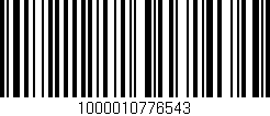 Código de barras (EAN, GTIN, SKU, ISBN): '1000010776543'