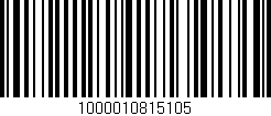 Código de barras (EAN, GTIN, SKU, ISBN): '1000010815105'