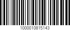 Código de barras (EAN, GTIN, SKU, ISBN): '1000010815143'