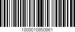 Código de barras (EAN, GTIN, SKU, ISBN): '1000010850861'