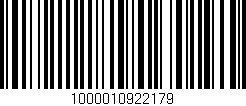Código de barras (EAN, GTIN, SKU, ISBN): '1000010922179'