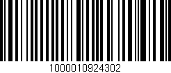 Código de barras (EAN, GTIN, SKU, ISBN): '1000010924302'