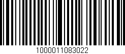 Código de barras (EAN, GTIN, SKU, ISBN): '1000011083022'