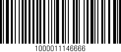 Código de barras (EAN, GTIN, SKU, ISBN): '1000011146666'