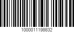 Código de barras (EAN, GTIN, SKU, ISBN): '1000011198832'