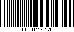Código de barras (EAN, GTIN, SKU, ISBN): '1000011260270'