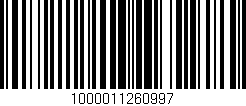 Código de barras (EAN, GTIN, SKU, ISBN): '1000011260997'