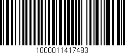 Código de barras (EAN, GTIN, SKU, ISBN): '1000011417483'