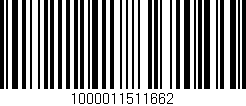 Código de barras (EAN, GTIN, SKU, ISBN): '1000011511662'