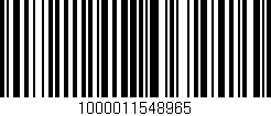 Código de barras (EAN, GTIN, SKU, ISBN): '1000011548965'