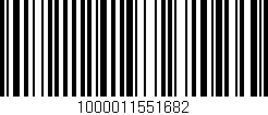 Código de barras (EAN, GTIN, SKU, ISBN): '1000011551682'